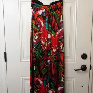 JFW Just For Wraps Bandeau Maxi Dress Size…